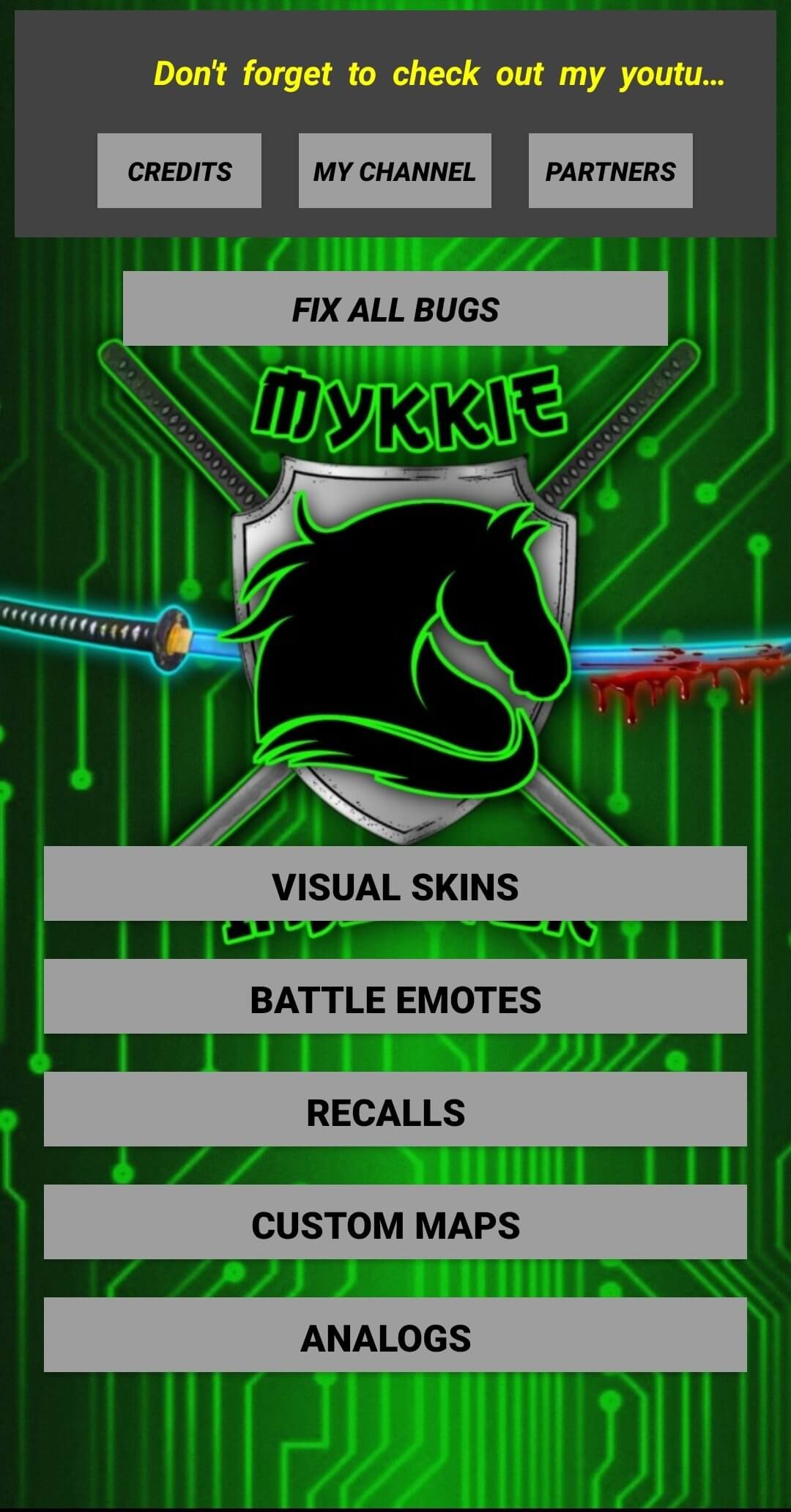 Screenshot Mykkie Skin Injector APK