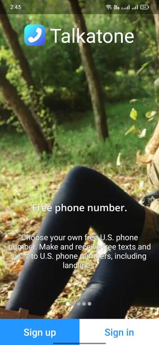 Screenshot Talkatone APK v10.2.0: Telepon dan SMS Gratis dengan Nomor Gratis