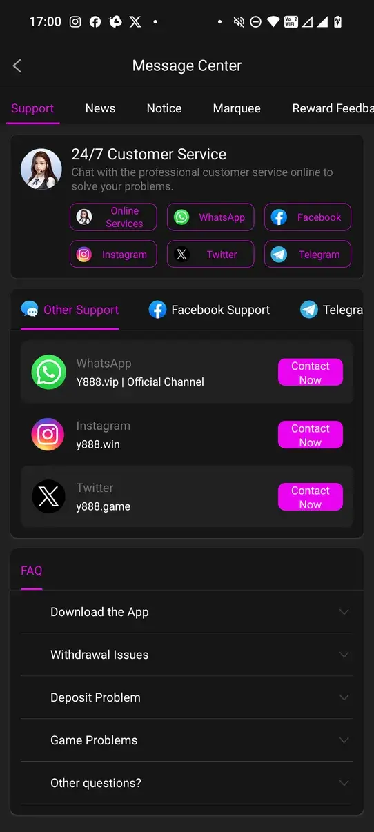 Screenshot Y888 APK Download v1.0