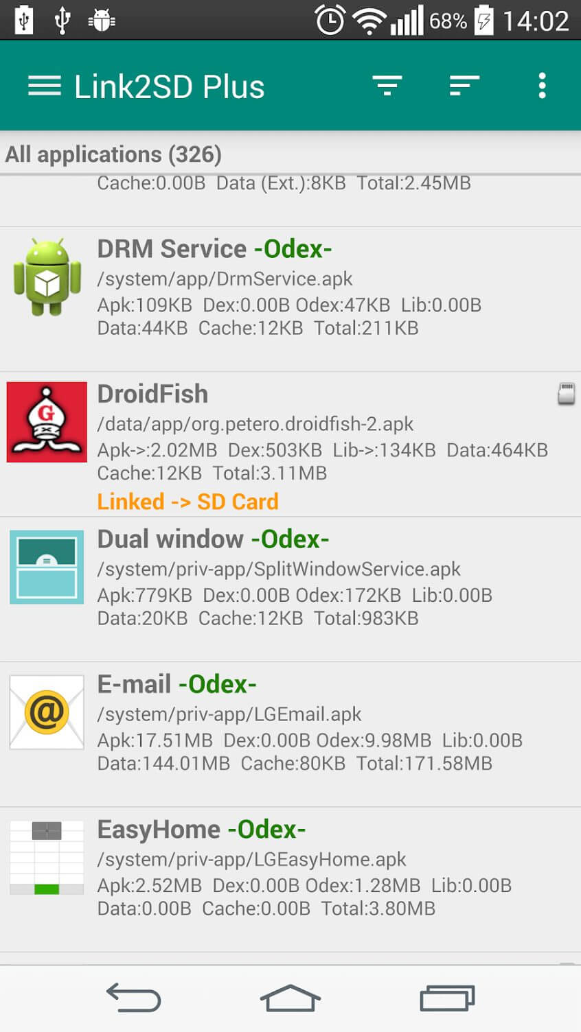 Screenshot Link2SD APK v4.3.4 untuk Android