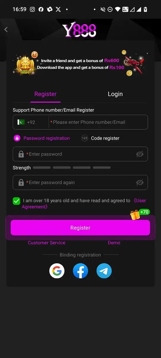 Screenshot Y888 APK Download v1.0