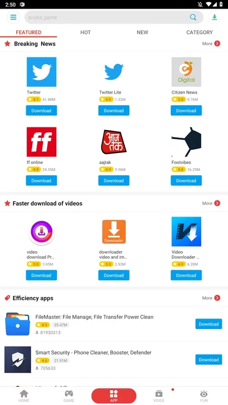 Screenshot Palmstore APK
