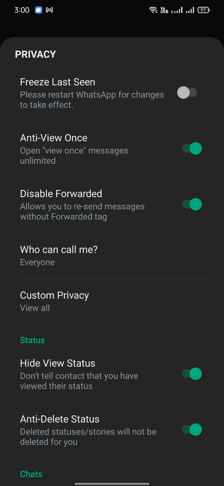 Screenshot WhatsGold APK v44.10 untuk Android
