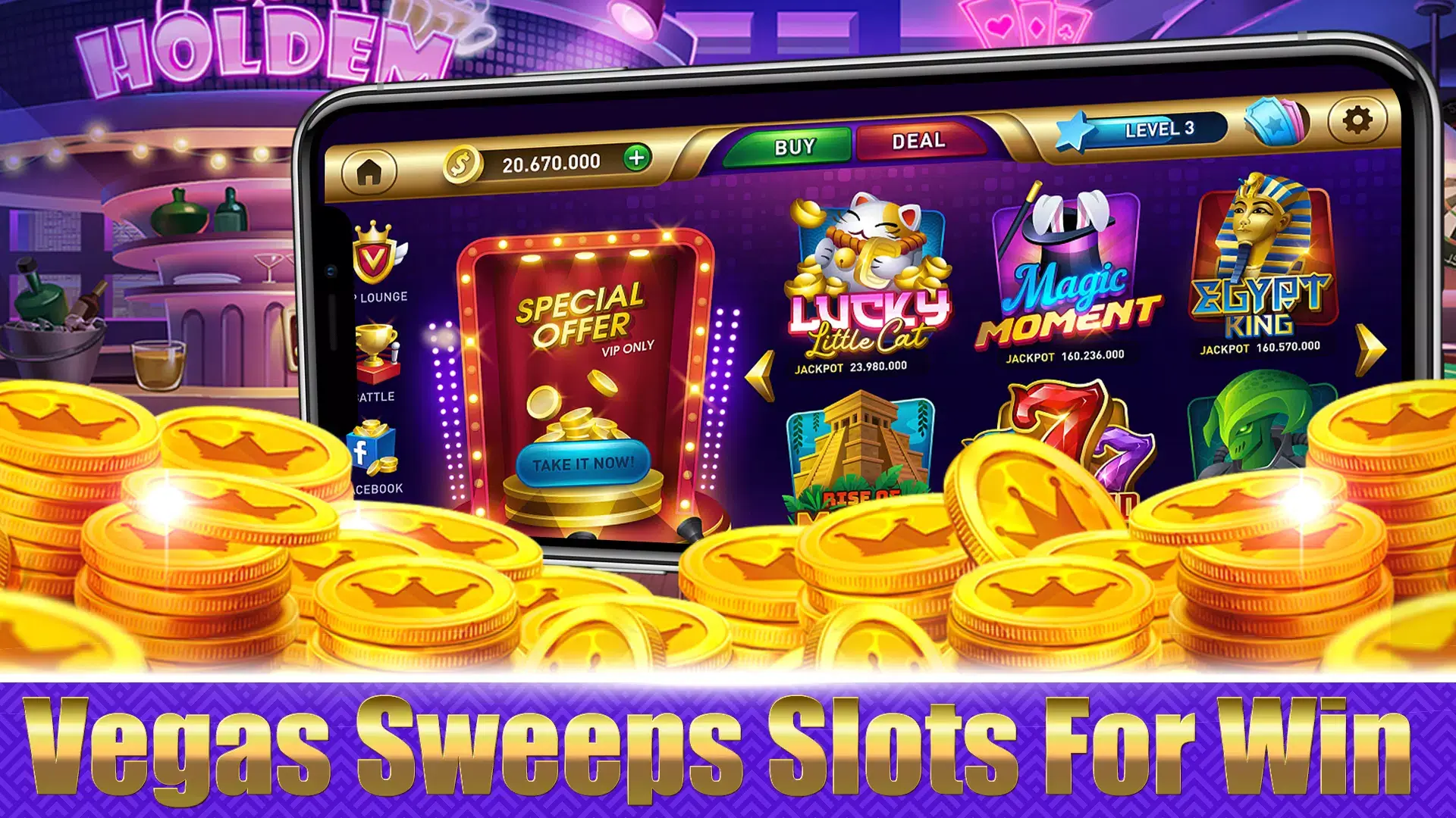 Screenshot Vegas Sweeps Slots 777 APK untuk Android