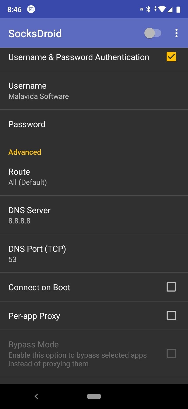 Screenshot SocksDroid APK v1.0.4 untuk Android
