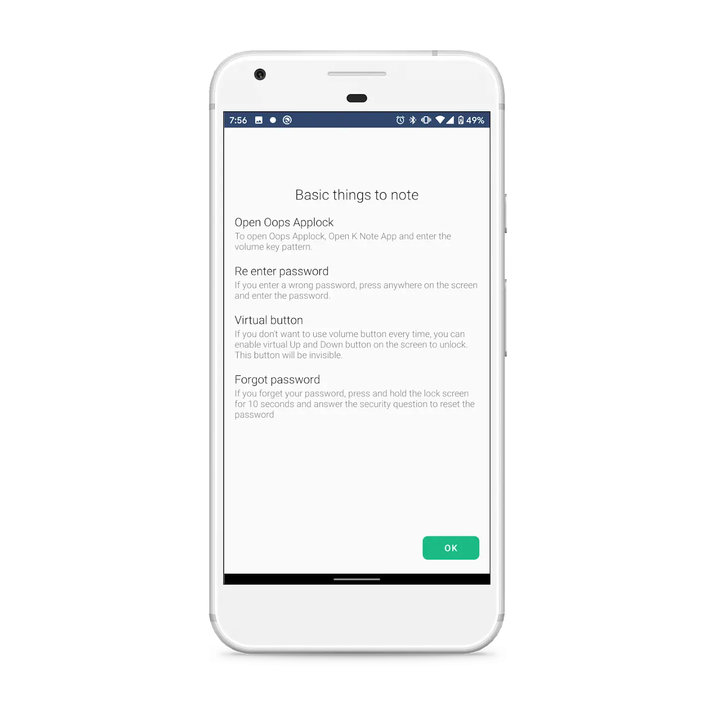 Screenshot Oops AppLock APK v3.3.0