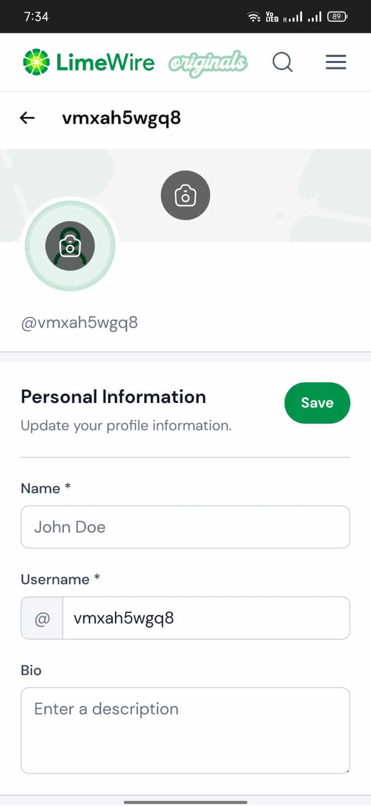 Screenshot LimeWire APK v1.0.0